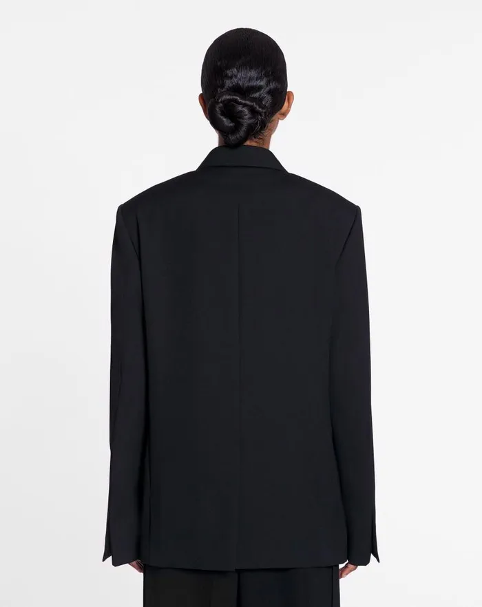 Men Lanvin Coats and Jackets Lanvin X Future Unisex Doublebreasted Jacket Black Men Lanvin Coats and Jackets Lanvin X Future Unisex Doublebreasted Jacket Black