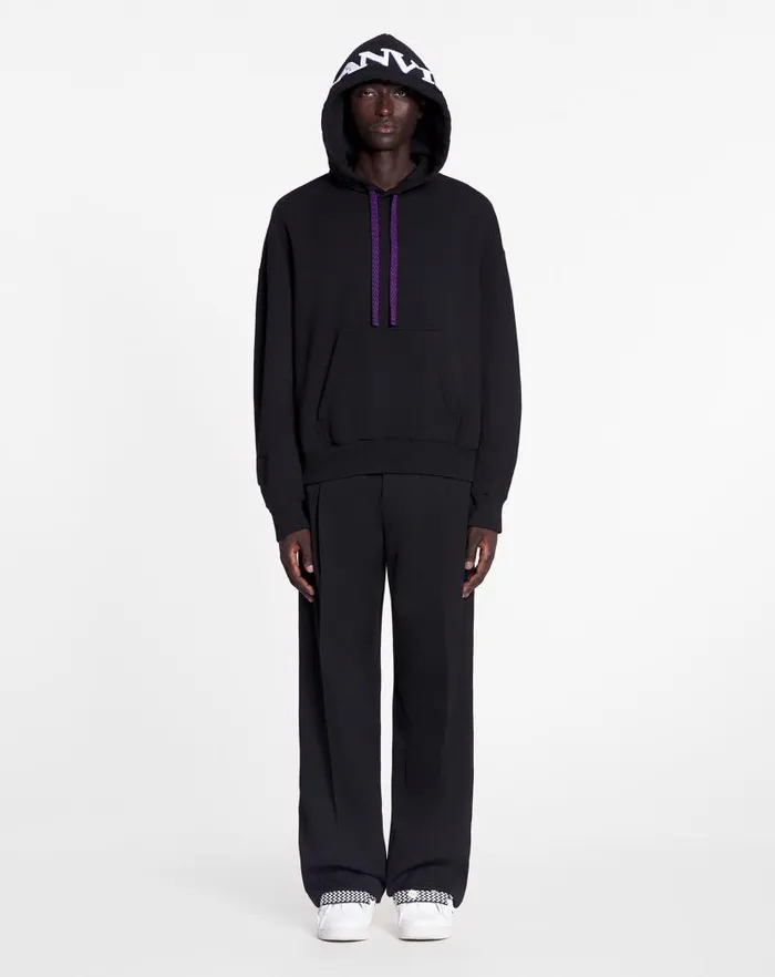 Men Lanvin Coats and Jackets Lanvin X Future Unisex Oversized Curb Laces Black Men Lanvin Coats and Jackets Lanvin X Future Unisex Oversized Curb Laces Black