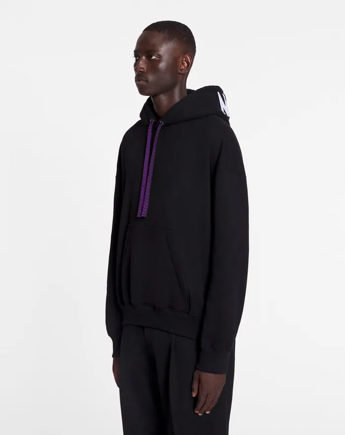 Men Lanvin Coats and Jackets Lanvin X Future Unisex Oversized Curb Laces Black Men Lanvin Coats and Jackets Lanvin X Future Unisex Oversized Curb Laces Black