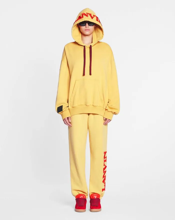Men Lanvin Coats and Jackets Lanvin X Future Unisex Oversized Curb Laces Corn Men Lanvin Coats and Jackets Lanvin X Future Unisex Oversized Curb Laces Corn