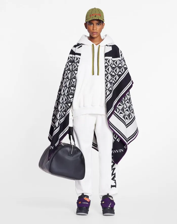 Men Lanvin Coats and Jackets Lanvin X Future Unisex Oversized Curb Laces White Mustang Men Lanvin Coats and Jackets Lanvin X Future Unisex Oversized Curb Laces White Mustang