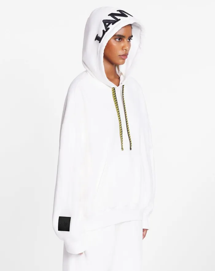 Men Lanvin Coats and Jackets Lanvin X Future Unisex Oversized Curb Laces White Mustang Men Lanvin Coats and Jackets Lanvin X Future Unisex Oversized Curb Laces White Mustang
