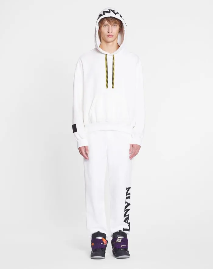 Men Lanvin Coats and Jackets Lanvin X Future Unisex Oversized Curb Laces White Mustang Men Lanvin Coats and Jackets Lanvin X Future Unisex Oversized Curb Laces White Mustang