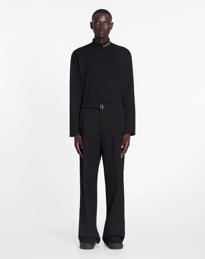 Men Lanvin Coats and Jackets Lanvin X Future Unisex Turtleneck Top Black Men Lanvin Coats and Jackets Lanvin X Future Unisex Turtleneck Top Black