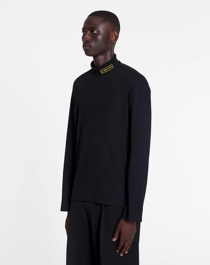 Men Lanvin Coats and Jackets Lanvin X Future Unisex Turtleneck Top Black Men Lanvin Coats and Jackets Lanvin X Future Unisex Turtleneck Top Black