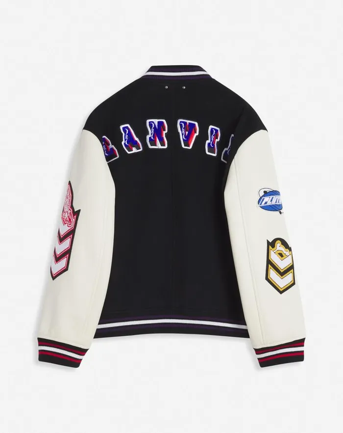 Men Lanvin Coats and Jackets Lanvin X Future Varsity Jacket Black