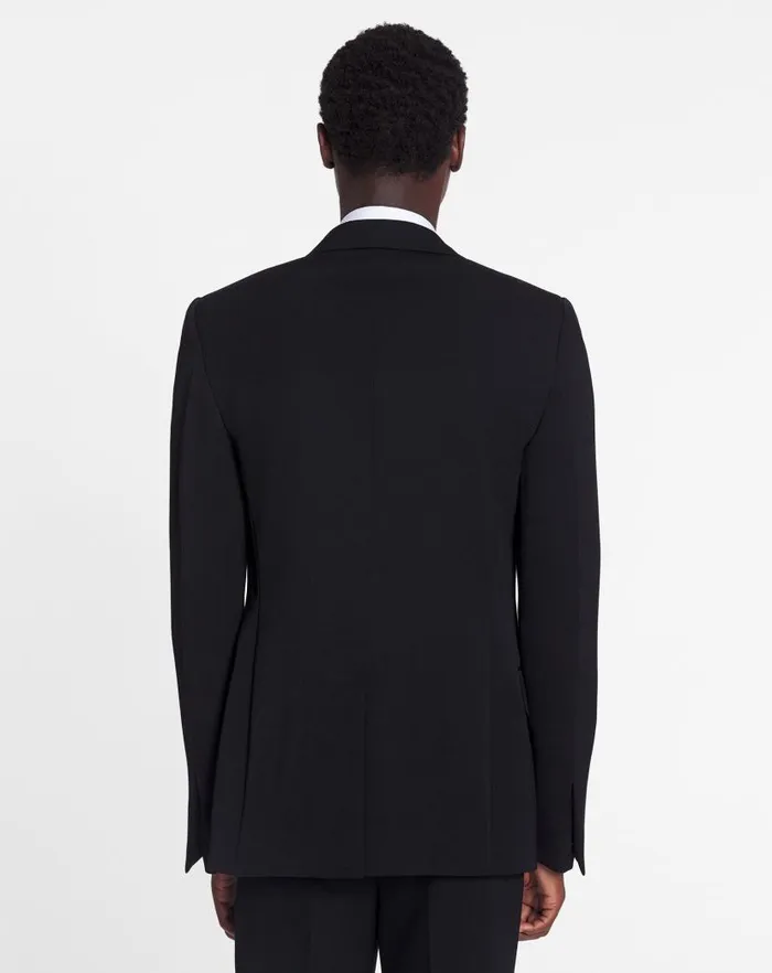 Men Lanvin Coats and Jackets Satin Collar Tuxedo Jacket Black Men Lanvin Coats and Jackets Satin Collar Tuxedo Jacket Black