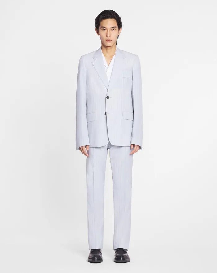 Men Lanvin Coats and Jackets Singlebreasted Suit Jacket Feather Men Lanvin Coats and Jackets Singlebreasted Suit Jacket Feather