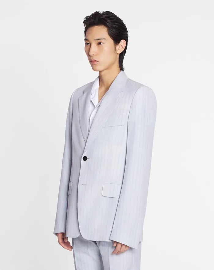 Men Lanvin Coats and Jackets Singlebreasted Suit Jacket Feather Men Lanvin Coats and Jackets Singlebreasted Suit Jacket Feather