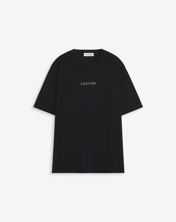 Men Lanvin Coats and Jackets Unisex Lanvin Logo Classic Tshirt Black