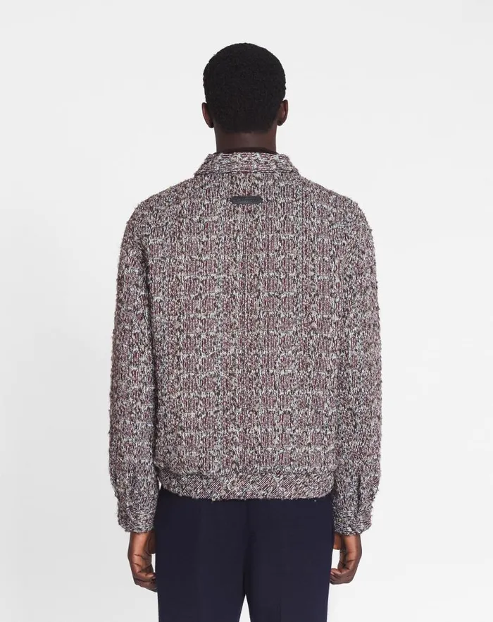 Men Lanvin Coats and Jackets Unisex Textured Jacket Burgundyblue