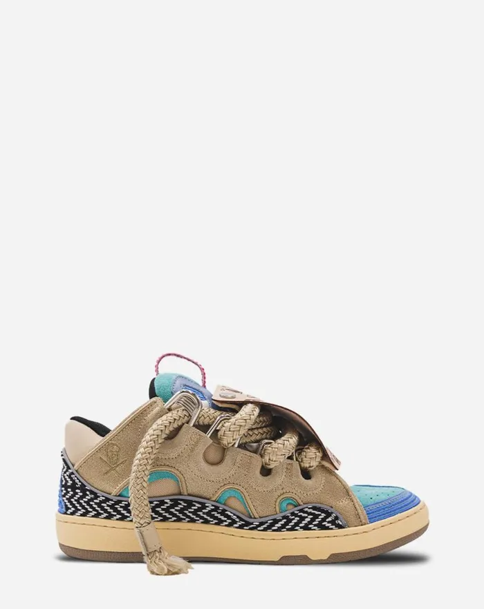 Men Lanvin Curb Curb Sneakers By Surgeon For Men Light Blue