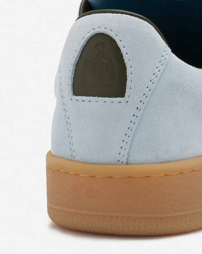 Men Lanvin Curb Lite Lanvin X Future Hyper Curb Sneakers In Leather And Suede For Men Bluedark Blue