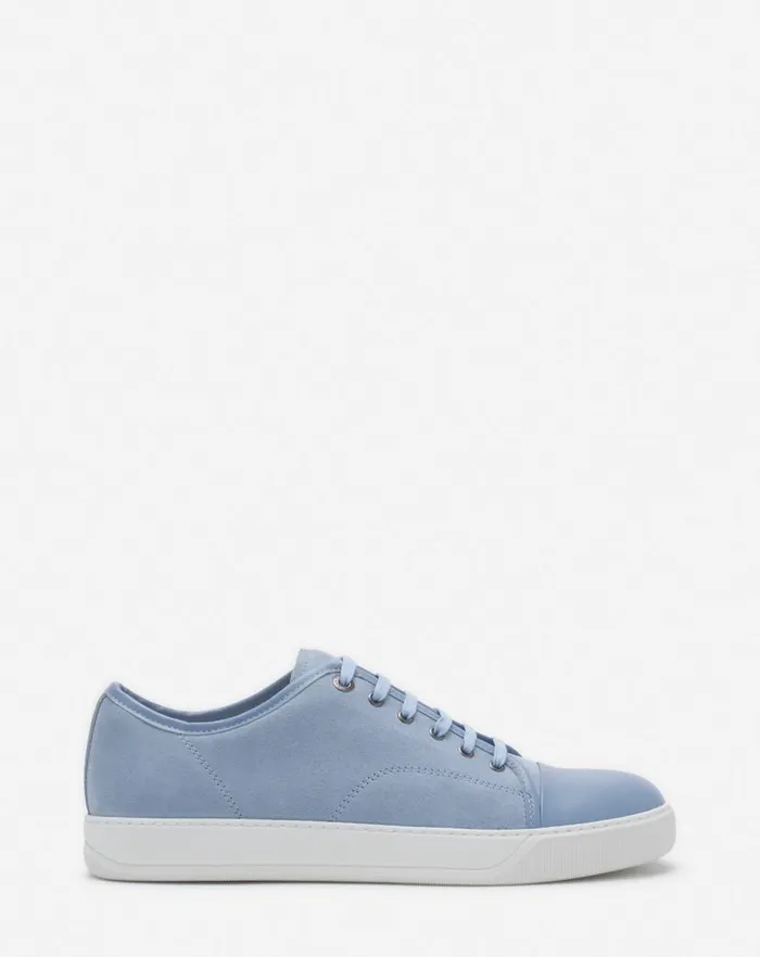 Men Lanvin DBB1 Dbb1 Leather And Suede Sneakers Cornflower