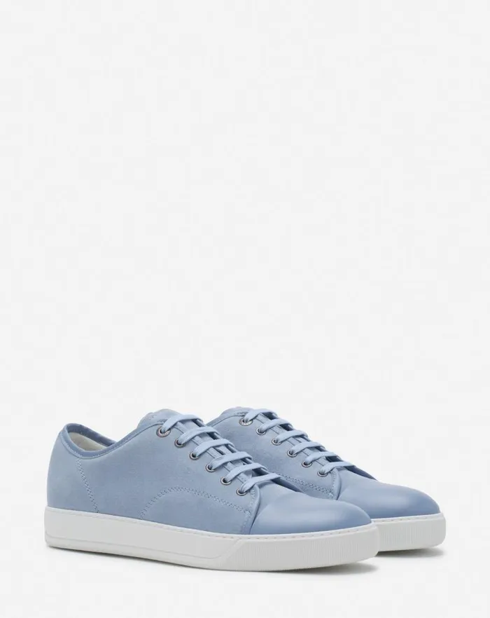 Men Lanvin DBB1 Dbb1 Leather And Suede Sneakers Cornflower Men Lanvin DBB1 Dbb1 Leather And Suede Sneakers Cornflower