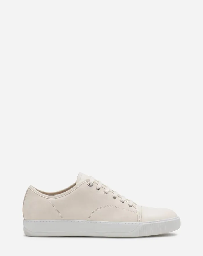Men Lanvin DBB1 Dbb1 Leather And Suede Sneakers Cream