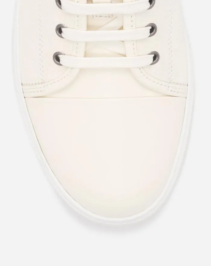 Men Lanvin DBB1 Dbb1 Leather And Suede Sneakers Cream