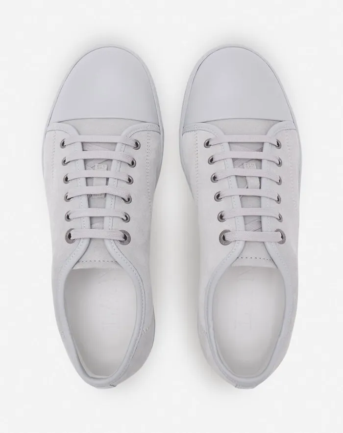 Men Lanvin DBB1 Dbb1 Leather And Suede Sneakers Light Greylight Grey Men Lanvin DBB1 Dbb1 Leather And Suede Sneakers Light Greylight Grey