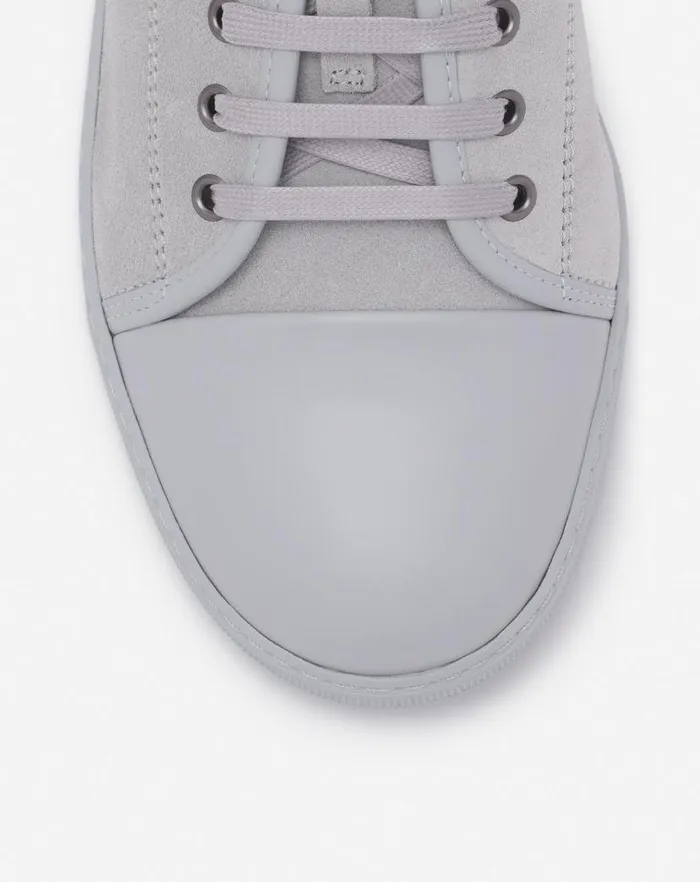 Men Lanvin DBB1 Dbb1 Leather And Suede Sneakers Light Greylight Grey Men Lanvin DBB1 Dbb1 Leather And Suede Sneakers Light Greylight Grey