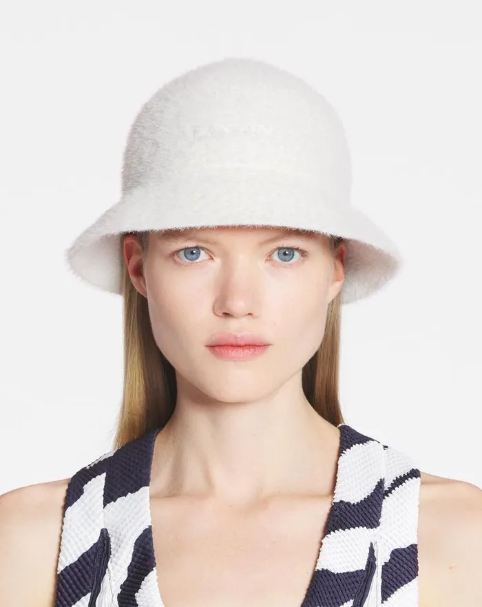 Men Lanvin Hats Lanvin Cotton Bucket Hat Enamel Men Lanvin Hats Lanvin Cotton Bucket Hat Enamel