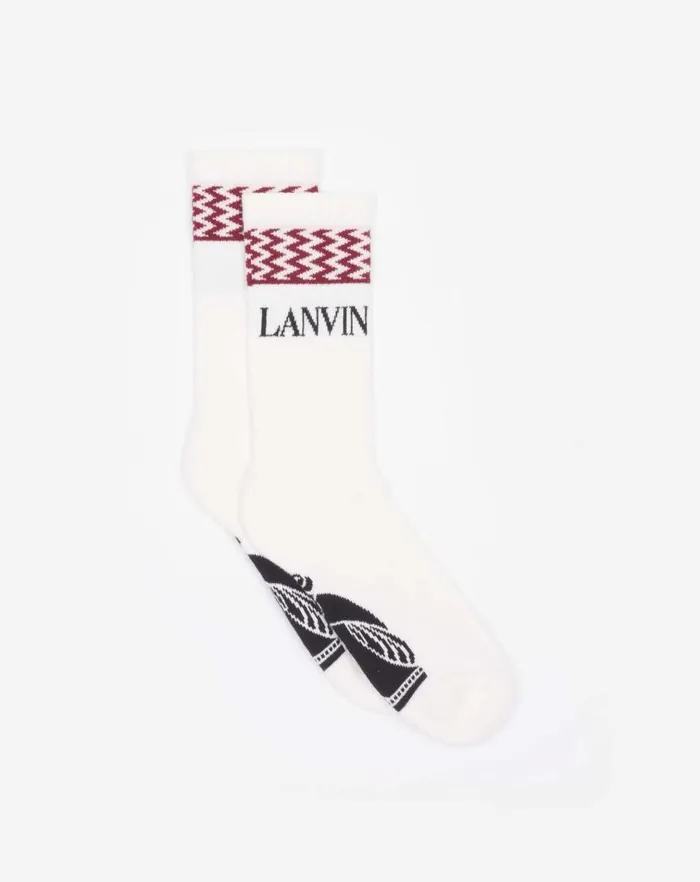 Men Lanvin Hats Lanvin Curb Socks Pinkredwood