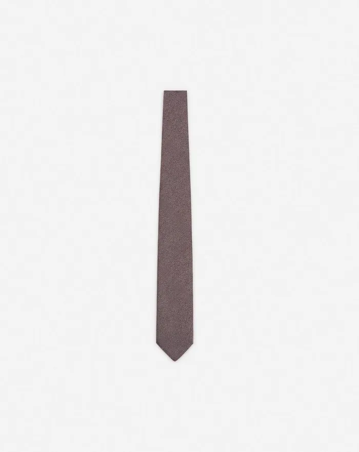 Men Lanvin Hats Lanvin Tie In Satin Burgundy