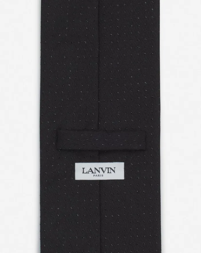 Men Lanvin Hats Lanvin Tie In Sparkly Satin Black