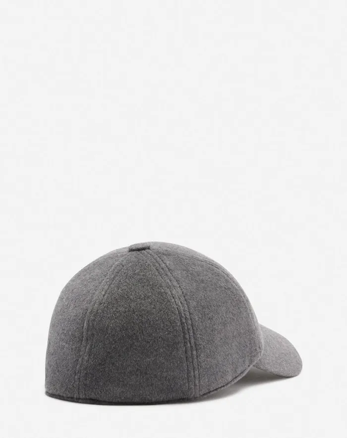 Men Lanvin Hats Lanvin Wool Cap Dark Grey
