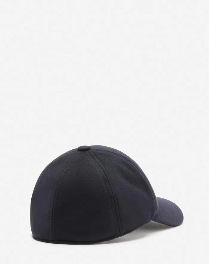 Men Lanvin Hats Lanvin Wool Cap Navy Blue