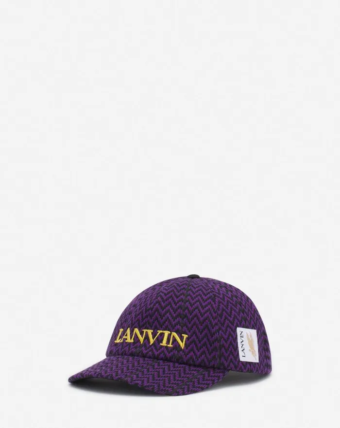 Men Lanvin Hats Lanvin X Future Curb Cotton Cap Blackpurple Reign Men Lanvin Hats Lanvin X Future Curb Cotton Cap Blackpurple Reign