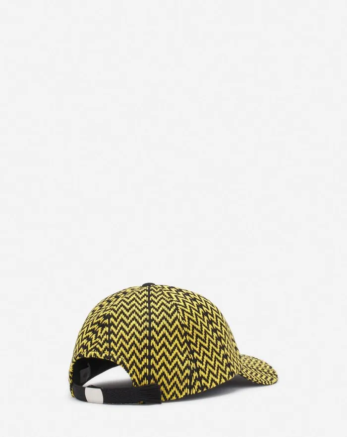 Men Lanvin Hats Lanvin X Future Curb Cotton Cap Blackyellow Men Lanvin Hats Lanvin X Future Curb Cotton Cap Blackyellow