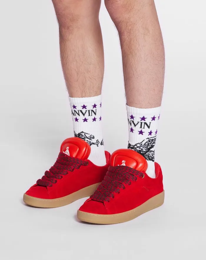 Men Lanvin Hats Lanvin X Future Lanvin Logo And Cotton Eagle Socks White Mustangblack Men Lanvin Hats Lanvin X Future Lanvin Logo And Cotton Eagle Socks White Mustangblack