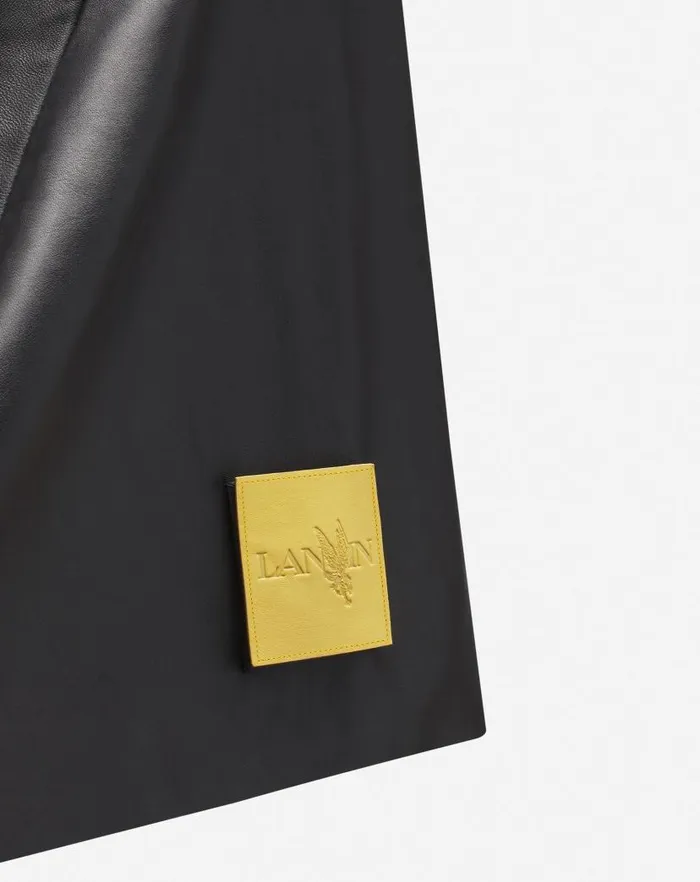 Men Lanvin Hats Lanvin X Future Leather Hood Black Men Lanvin Hats Lanvin X Future Leather Hood Black