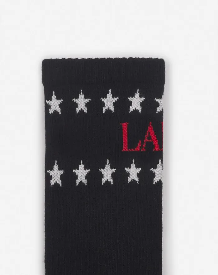Men Lanvin Hats Lanvin X Future Stars Cotton Socks Blackred Men Lanvin Hats Lanvin X Future Stars Cotton Socks Blackred