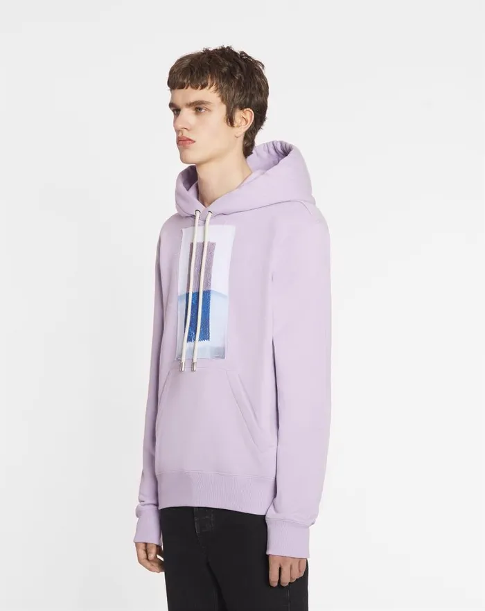 Men Lanvin Knitwear and Sweatshirts Archives Print Classic Hoodie Wisteria Men Lanvin Knitwear and Sweatshirts Archives Print Classic Hoodie Wisteria