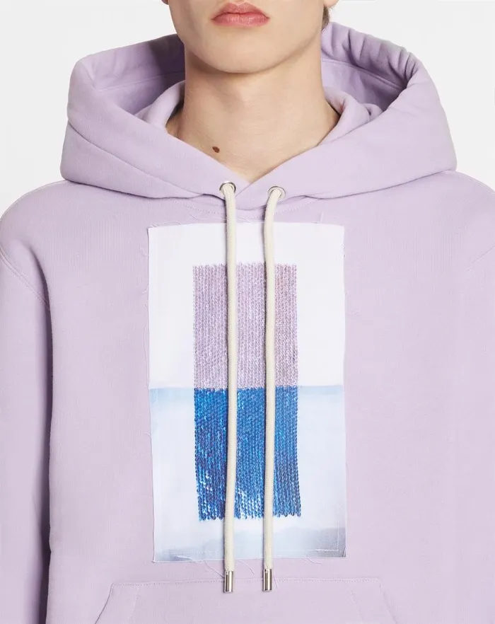 Men Lanvin Knitwear and Sweatshirts Archives Print Classic Hoodie Wisteria Men Lanvin Knitwear and Sweatshirts Archives Print Classic Hoodie Wisteria