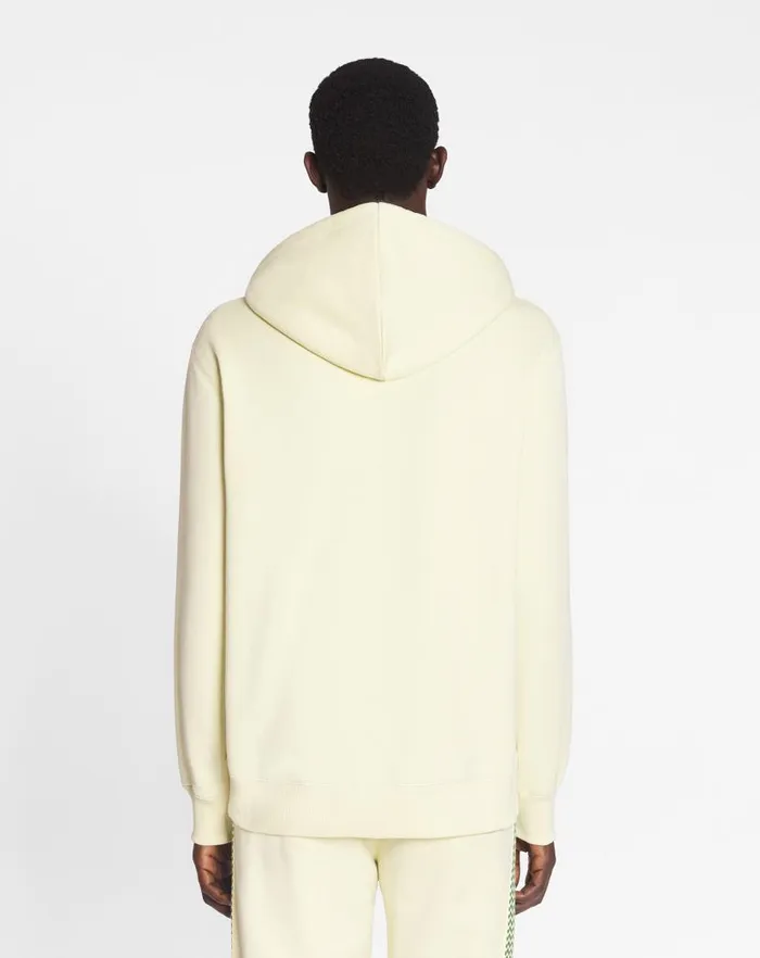 Men Lanvin Knitwear and Sweatshirts Lanvin Curb Lace Loosefit Hoodie Quartz