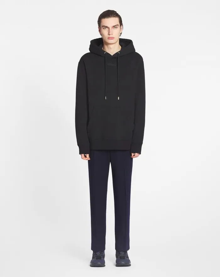 Men Lanvin Knitwear and Sweatshirts Lanvin Detail Loosefitting Hoodie Black Men Lanvin Knitwear and Sweatshirts Lanvin Detail Loosefitting Hoodie Black