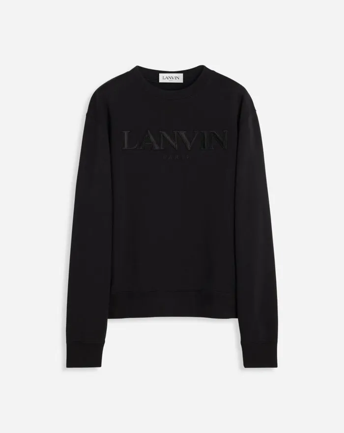 Men Lanvin Knitwear and Sweatshirts Lanvin Paris Sweatshirt Black