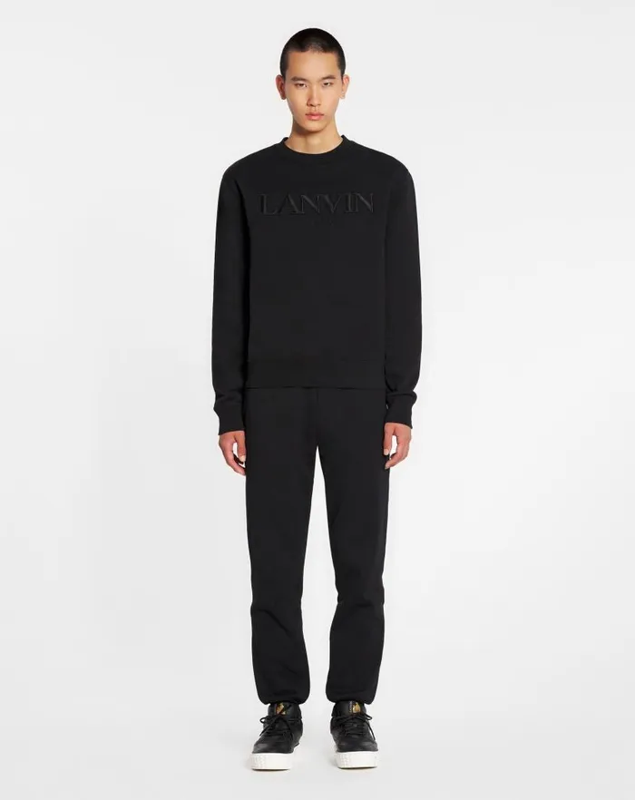 Men Lanvin Knitwear and Sweatshirts Lanvin Paris Sweatshirt Black