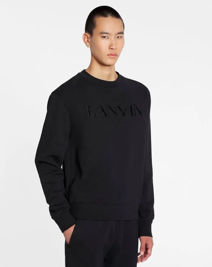 Men Lanvin Knitwear and Sweatshirts Lanvin Paris Sweatshirt Black