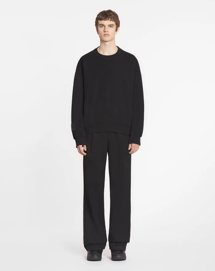 Men Lanvin Knitwear and Sweatshirts Lanvin X Future Unisex Loosefit Printed Sweatshirt Black