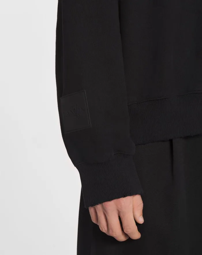 Men Lanvin Knitwear and Sweatshirts Lanvin X Future Unisex Loosefit Printed Sweatshirt Black