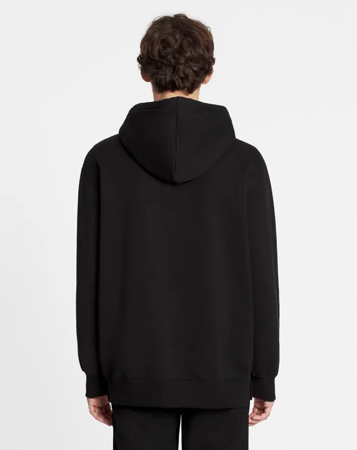 Men Lanvin Knitwear and Sweatshirts Oversized Lanvin Curb Lace Hoodie Black