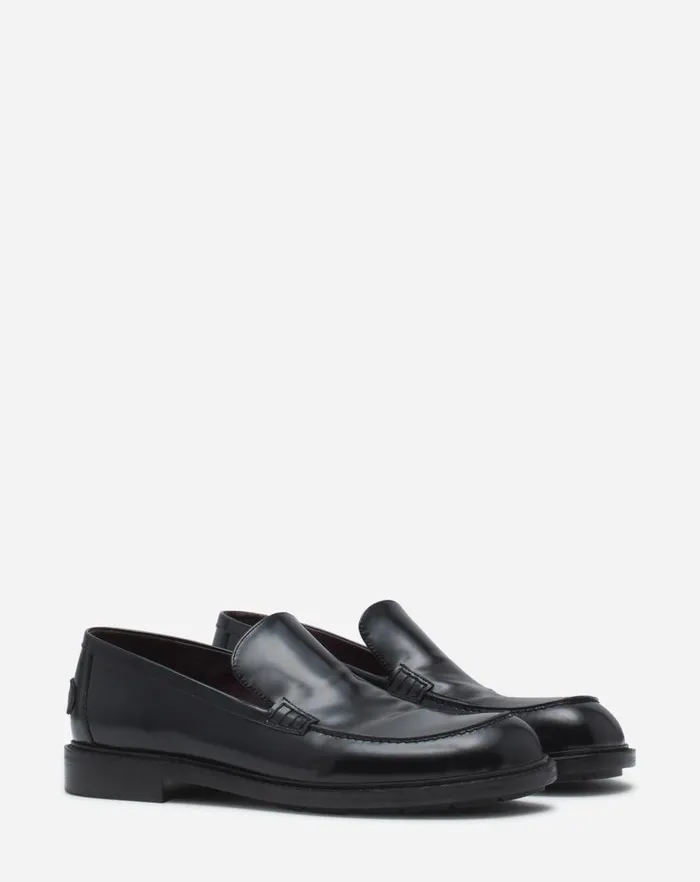 Men Lanvin Loafers and Derbies Spinto Loafers In Glossy Leather Black Men Lanvin Loafers and Derbies Spinto Loafers In Glossy Leather Black