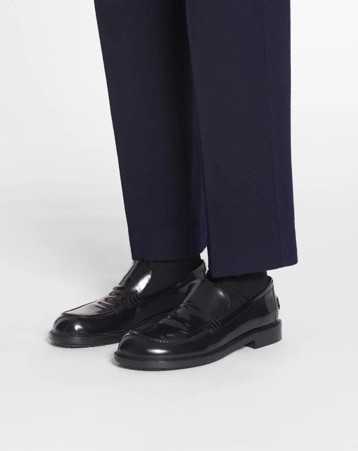 Men Lanvin Loafers and Derbies Spinto Loafers In Glossy Leather Black Men Lanvin Loafers and Derbies Spinto Loafers In Glossy Leather Black