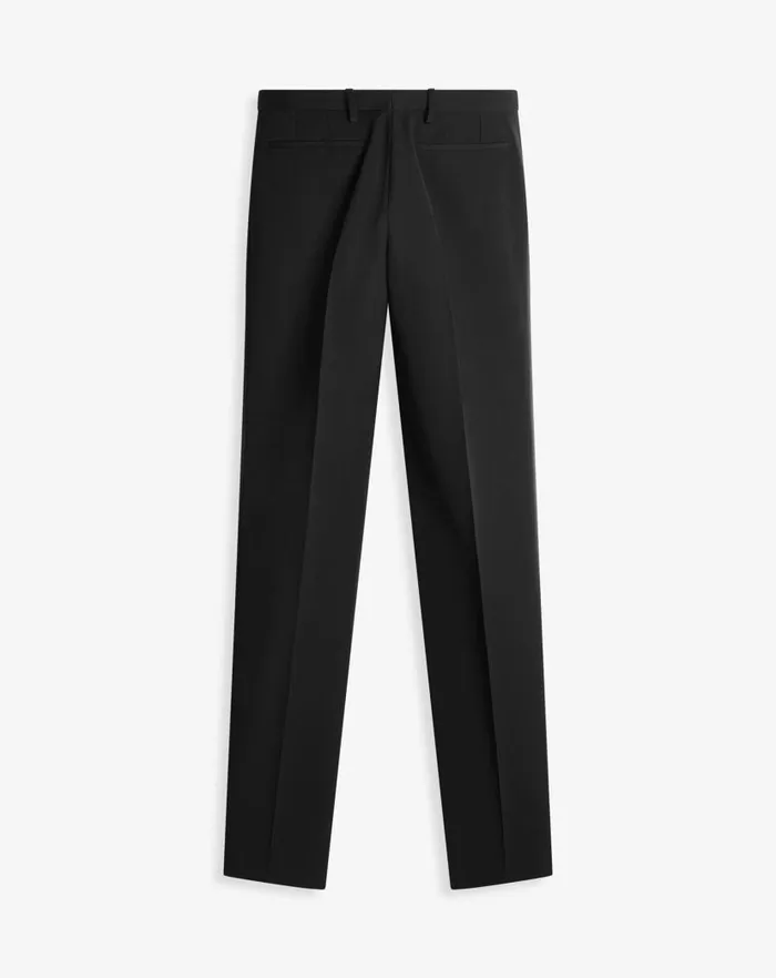 Men Lanvin Pants and Shorts Cigarette Trousers With Satin Side Bands Black