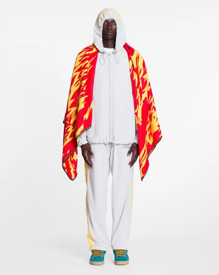 Men Lanvin Pants and Shorts Lanvin X Future Jogging Pants With Contrasting Stripes Eagle Grey Men Lanvin Pants and Shorts Lanvin X Future Jogging Pants With Contrasting Stripes Eagle Grey