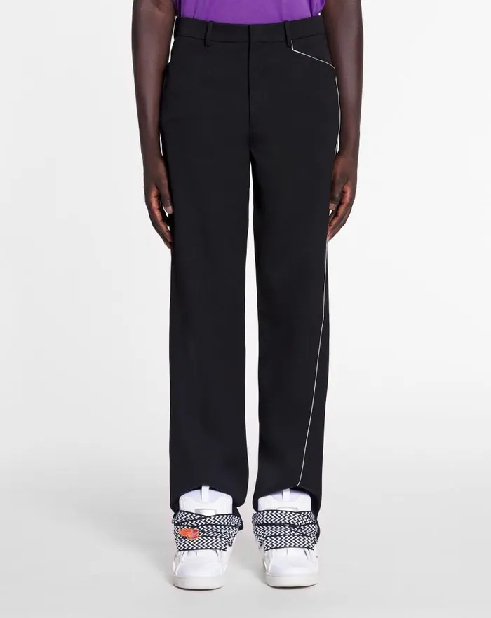 Men Lanvin Pants and Shorts Lanvin X Future Straight Fit Pants Black Men Lanvin Pants and Shorts Lanvin X Future Straight Fit Pants Black