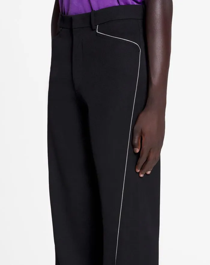 Men Lanvin Pants and Shorts Lanvin X Future Straight Fit Pants Black Men Lanvin Pants and Shorts Lanvin X Future Straight Fit Pants Black